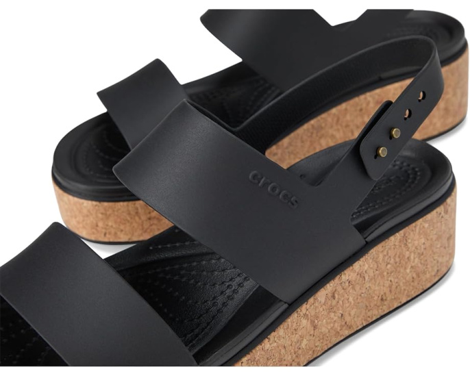Сандалии Crocs Brooklyn Cork Low Wedge на пробковой платформе