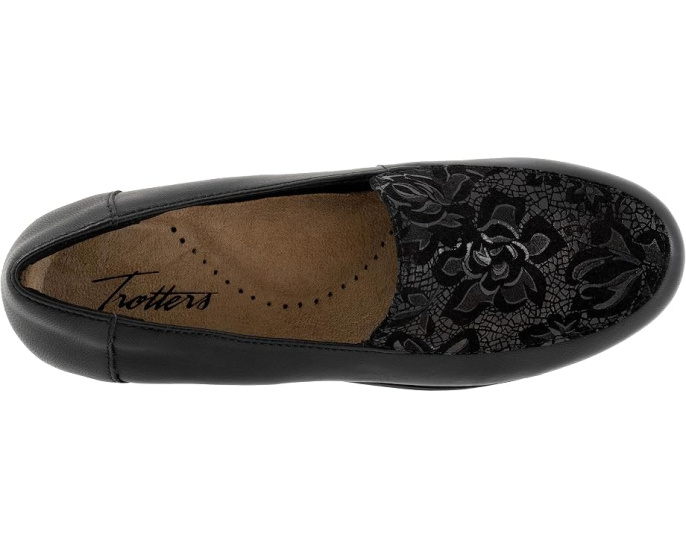 Trotters Deanna туфли слипоны из кожи с перфорацией