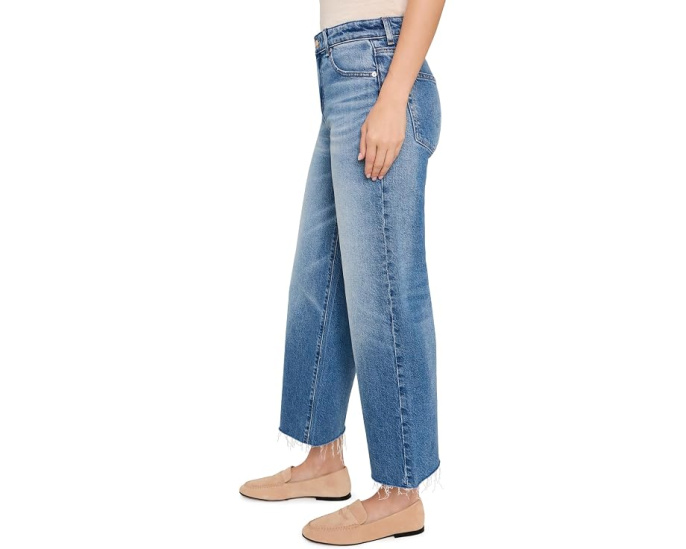 Джинсы AG Jeans Saige с широкими штанинами укороченные