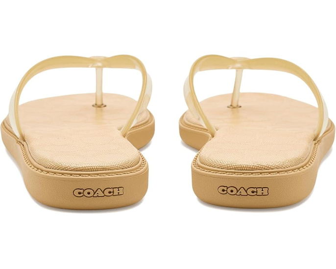 Шлепанцы Jelly Flip Flops COACH из глянцевого пластика