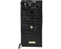 Кредитный кошелек Brahmin Melbourne из текстурированной кожи на молнии