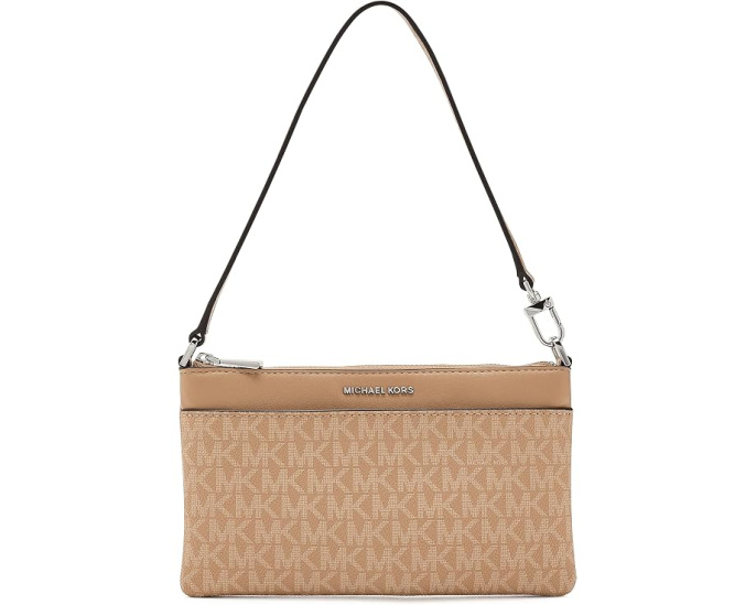 Клатч Jet Set с верхней молнией и съемным ремешком MICHAEL Michael Kors
