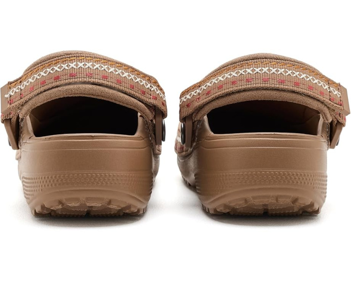 Детские сабо Crocs Classic Crafted Canvas Vegan Suede Stitch с веганским замшем