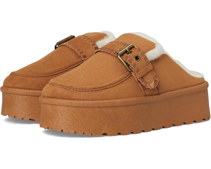 Loafers Vintage Havana Sammy с искусственной овчиной и платформой