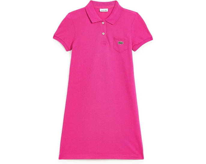 Платье Pique Lacoste для девочек в спортивном стиле