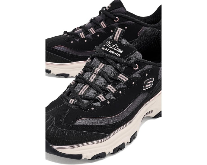 Кроссовки Skechers D'Lites Chrome Wave с хромированной отделкой