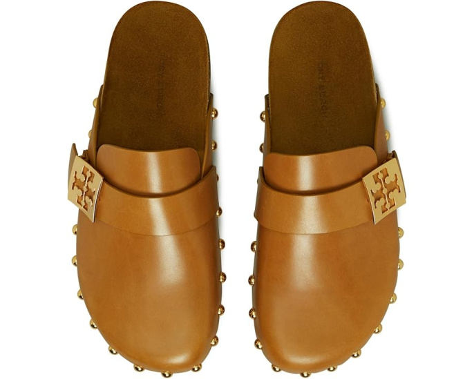 Мюли Tory Burch Mellow Stud с ремешком и металлическим логотипом