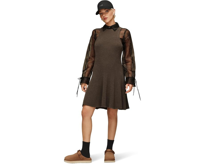 Платье Adela Dress Lite без рукавов с расклешенным подолом и ткань Cozy Knit Lite