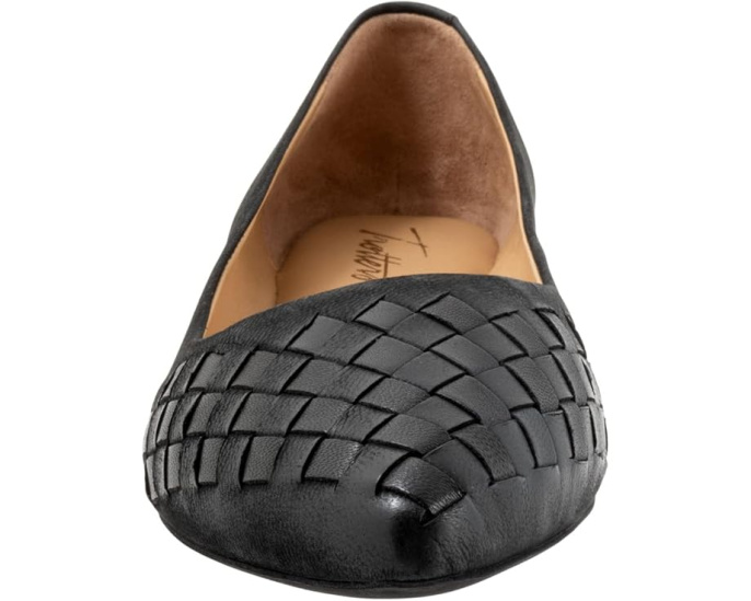 Балетки Trotters Estee Woven с плетеным декором и кожаной стелькой