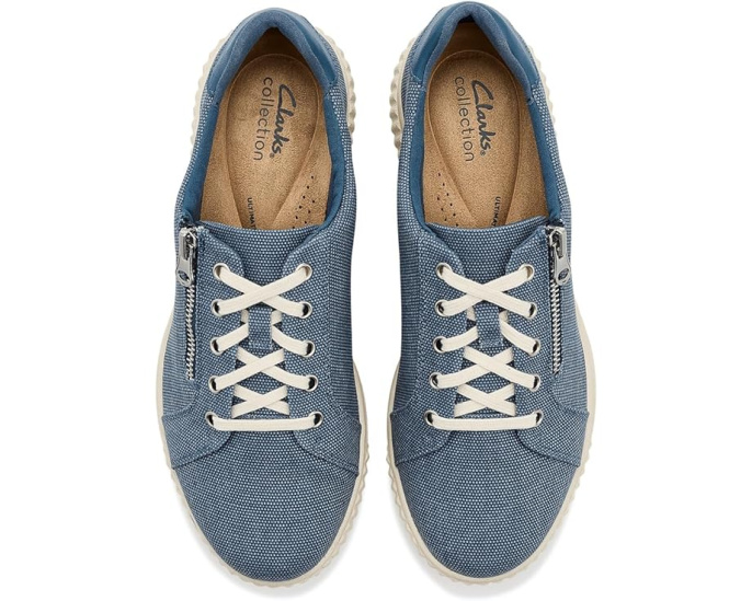 Кроссовки Clarks Caroline Echo с боковой молнией и противоскользящей подошвой