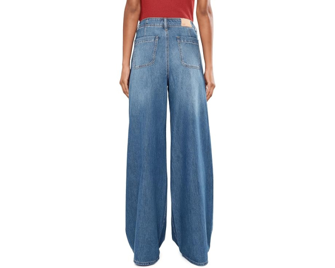Джинсы Paige Cameron Wide Leg W Front Seams Round Back Pockets цвета La Verne