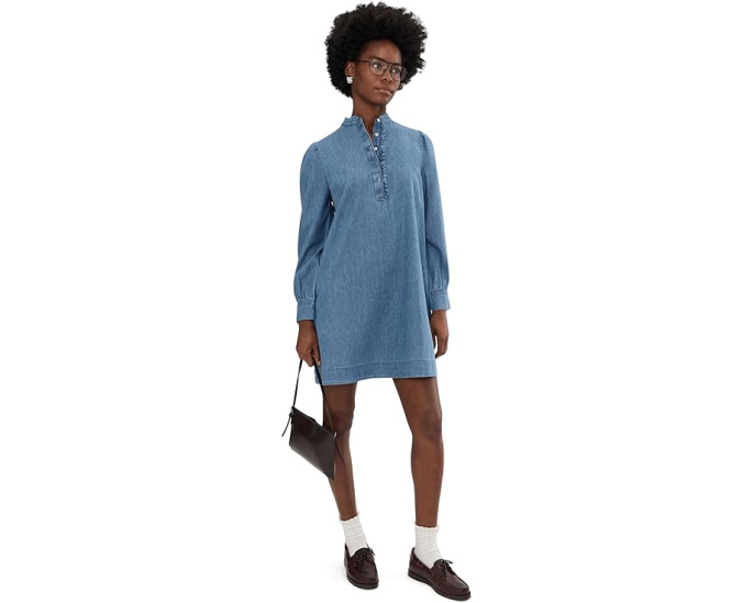 Платье Vineyard Vines Popover Dress из денима на пуговицах
