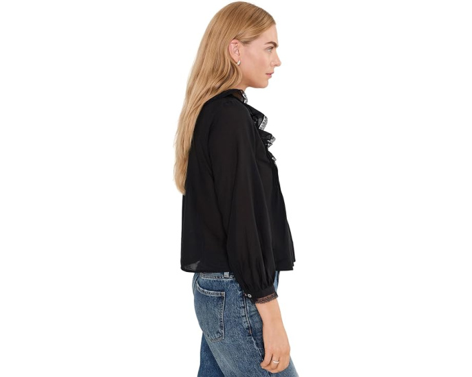 Блузка Madewell The Georgina Top с V-образным вырезом