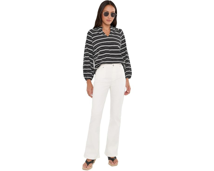 Джинсы Paige Petite High Rise Laurel Canyon в оттенке Tonal Ecru
