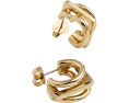Серьги-кольца Geo Pop Stacked Hoops от Kate Spade New York с геометрическим дизайном