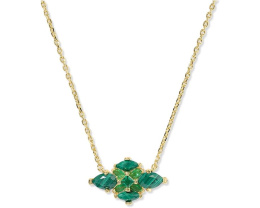 Короткое подвесное колье Abbie Crystal с гравировкой от Kendra Scott