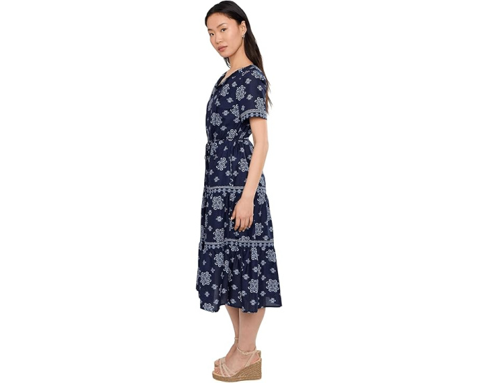 Платье миди Tommy Bahama с плиссированной юбкой