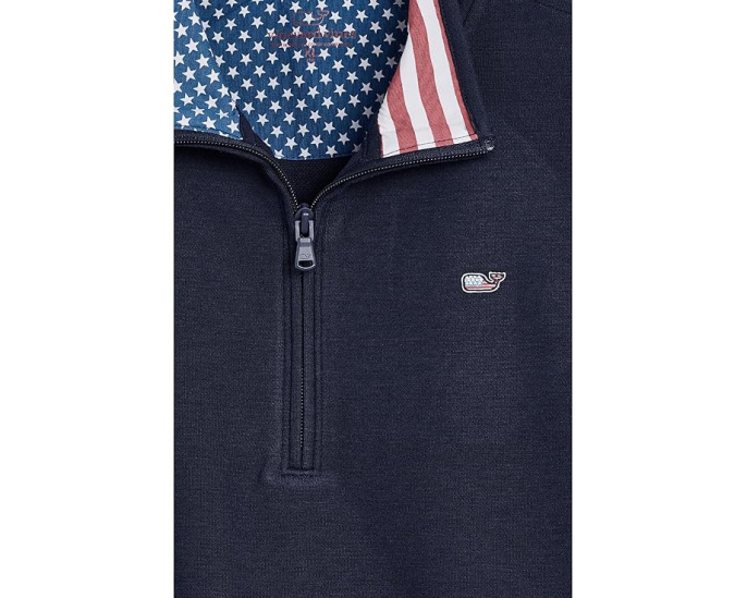 Детский свитшот Vineyard Vines Saltwater Quarter Zip с морским стилем