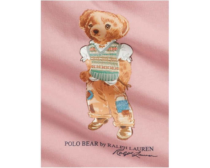 Футболка Polo Bear пеплум для малышей Polo Ralph Lauren