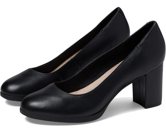 Туфли Clarks Bayla Skip на устойчивом каблуке с миндалевидным носком