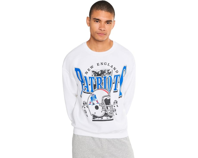 Толстовка NFL New England Patriots Conversion Crew от Junk Food Clothing