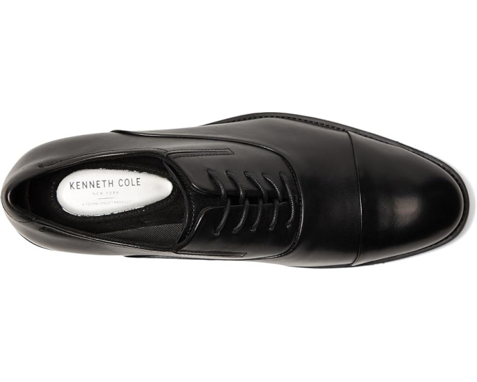 Кожаные оксфорды Tully Cap Toe с эластичной вставкой и каблуком