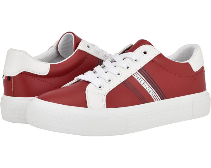 Кроссовки Andrei Tommy Hilfiger из кожи и текстиля с круглым носком