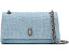 Мини-сумка Marc Jacobs The Suede Croc Dual Chain с крокодиловым тиснением