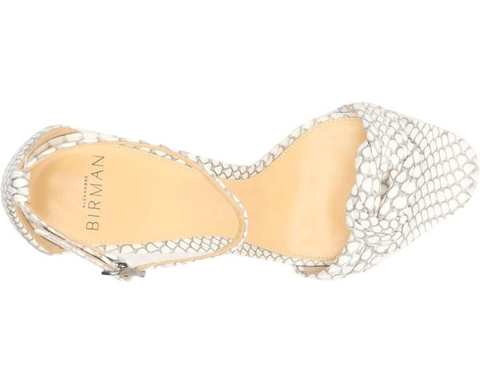 Alexandre Birman Chiara 90 Block Exotic босоножки из кожи питона