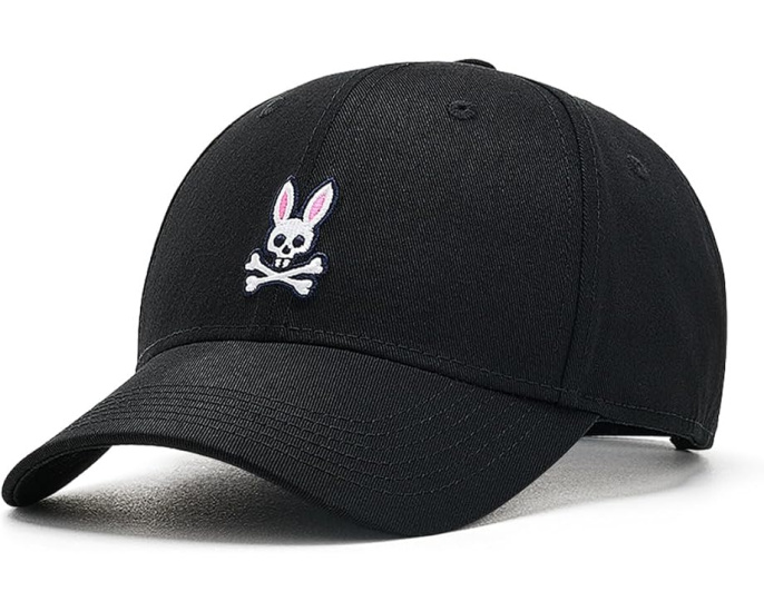 Бейсболка Psycho Bunny Core Tall Bunny черная