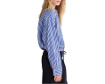Рубашка на пуговицах Madewell с кулиской из поплина French Blue