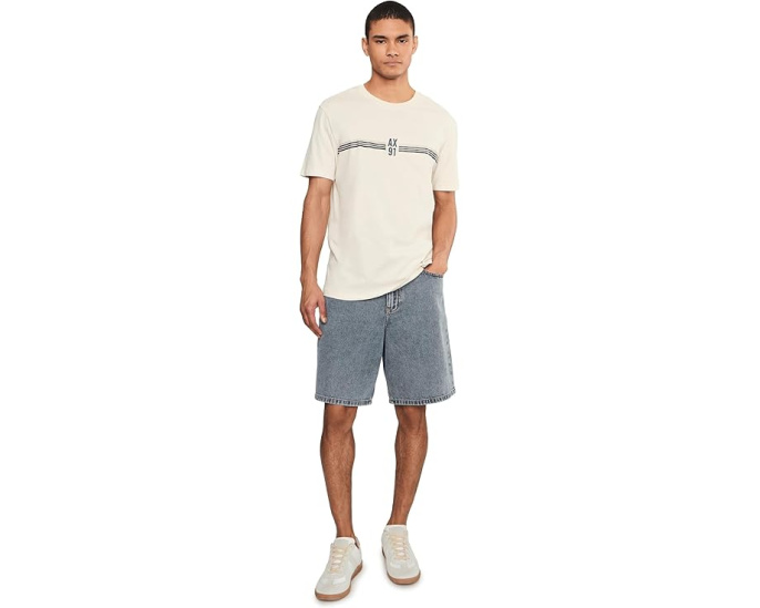 Футболка 91 Logo Tee Armani Exchange с логотипом