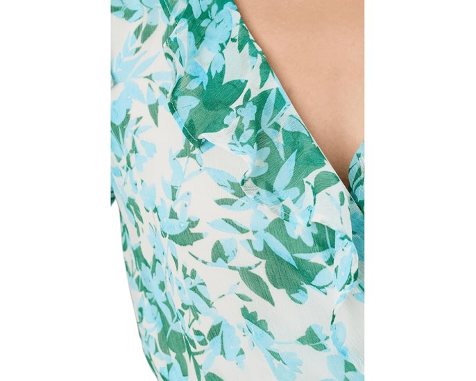 Платье CeCe Ruffle Wrap Midi с оборками и запахом