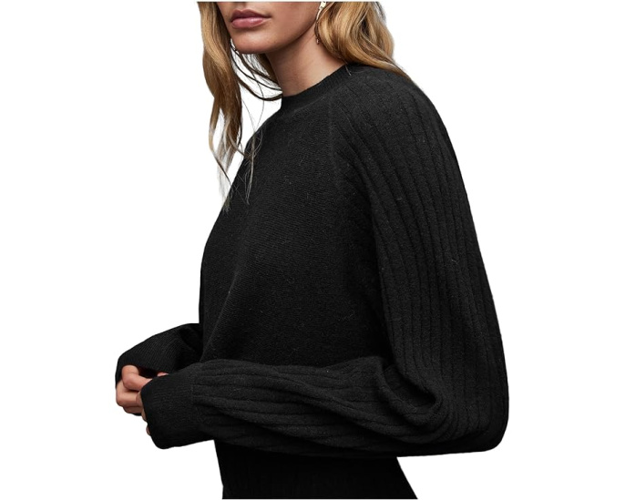 Платье AllSaints Margot Crew с длинным рукавом и разрезом