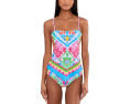 BECCA Mijas Casey Hankercheif Tankini Top с принтом