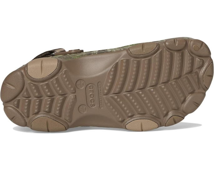 Кроксы Classic All-Terrain Clogs с камуфляжным принтом и ремешком