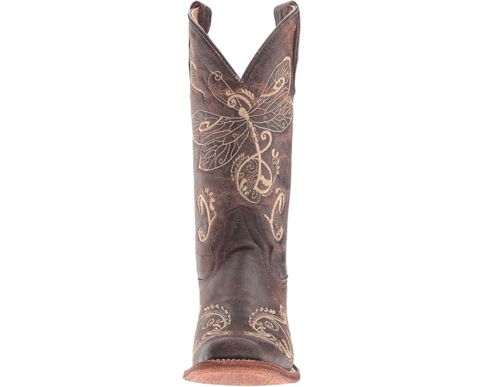 Сапоги Corral Boots L5079 с вышивкой стрекозы и квадратным носком