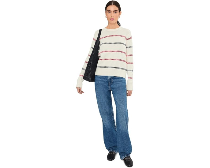 Свитер Vineyard Vines Roll Neck Sweater из хлопка Supima с горизонтальными полосками