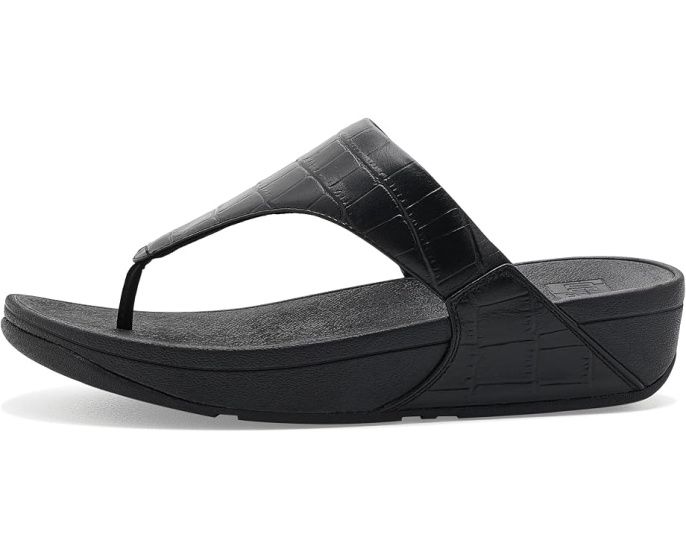 Сандалии Lulu Crocodile FitFlop с ремешком на перемычке