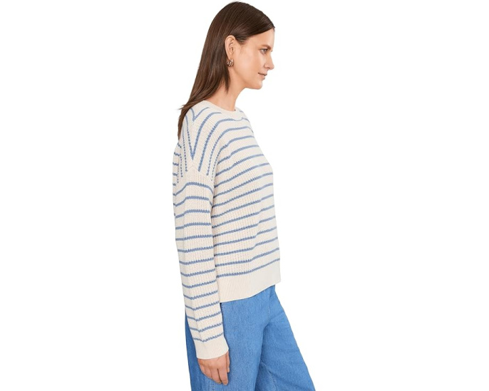 Свитер Coastal Cotton с круглым вырезом Eberjey