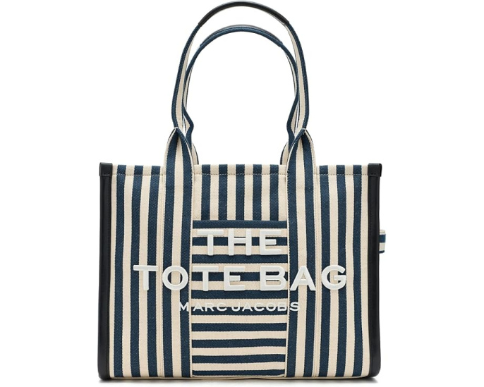 Большая сумка-тоут Marc Jacobs из полосатого холста
