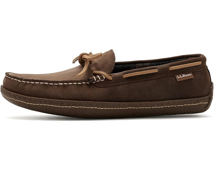 Домашние тапочки L.L.Bean Hand Sewn с подкладкой из фланели