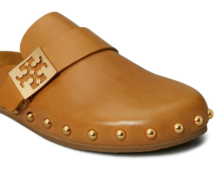 Мюли Tory Burch Mellow Stud с ремешком и металлическим логотипом