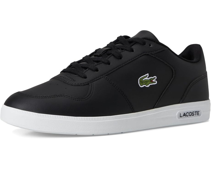 Кроссовки T-base из кожи с вышитым крокодилом Lacoste