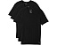 Майка Second Skin Modal V-Neck Stay Tucked Tommy John 3 штуки черная