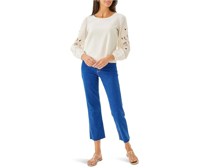 Топ Lilly Pulitzer Isley Knit с рукавами-фонариками