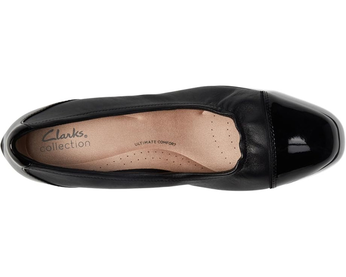 Туфли Clarks Juliet Step на удобном каблуке с квадратным носком