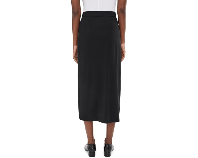 Eileen Fisher юбка прямая миди из трикотажного джерси с разрезом