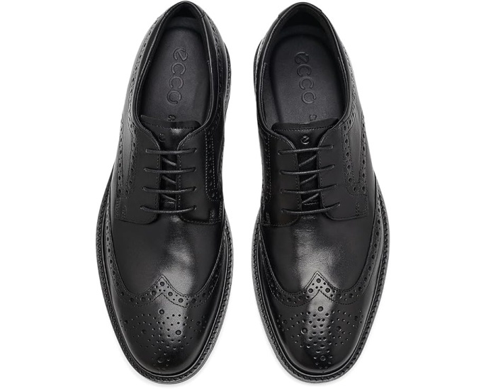 Оксфорды ECCO Prague Wingtip кожаные мужские