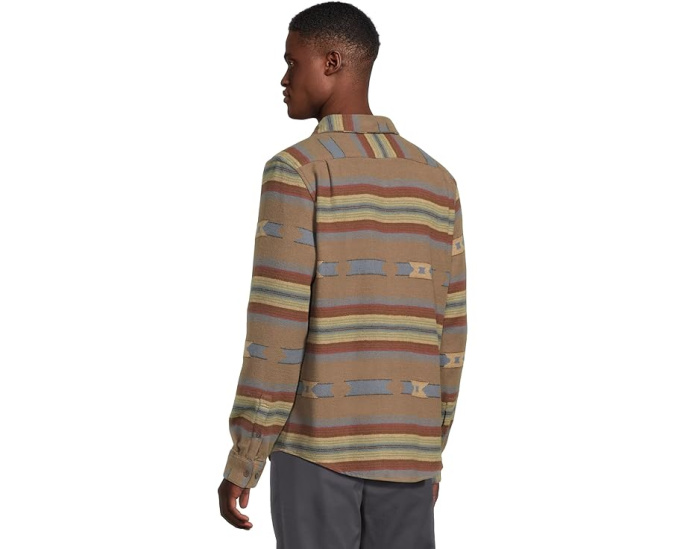 Рубашка RVCA Dayshift Blanket Flannel с длинным рукавом и жаккардовым принтом